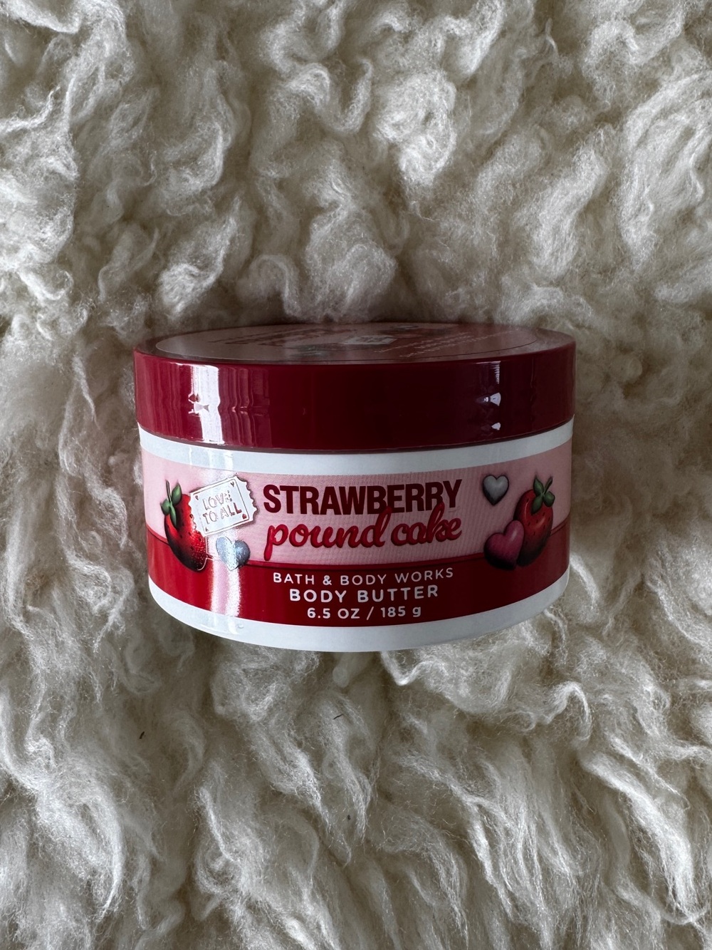 New BBW Strawberry Poundcake Whipped Moisturizing Body Butter